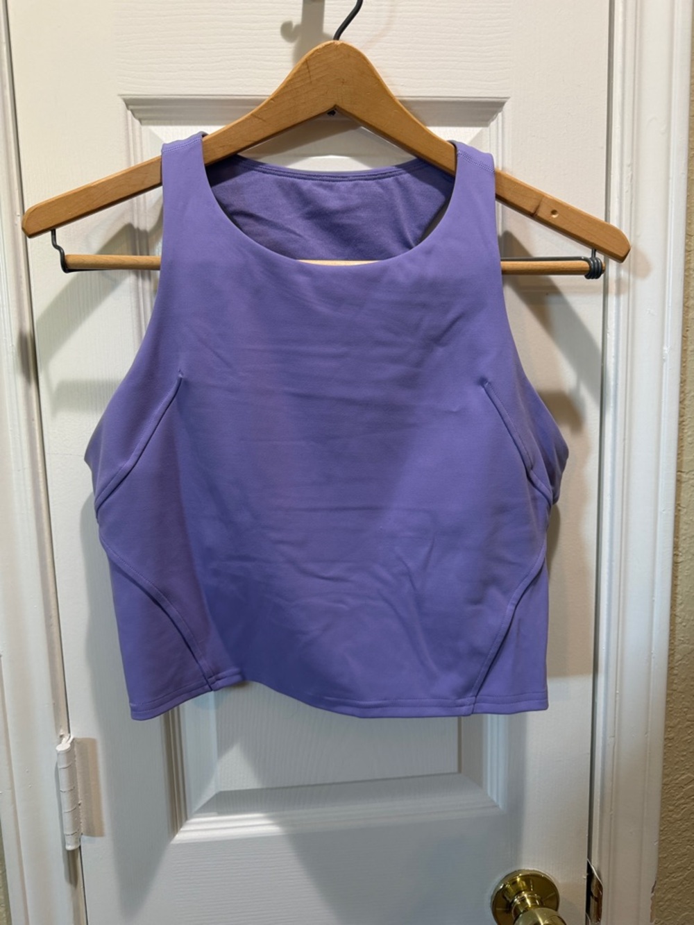 lululemon athletica Purple Sleeveless Crop Tank